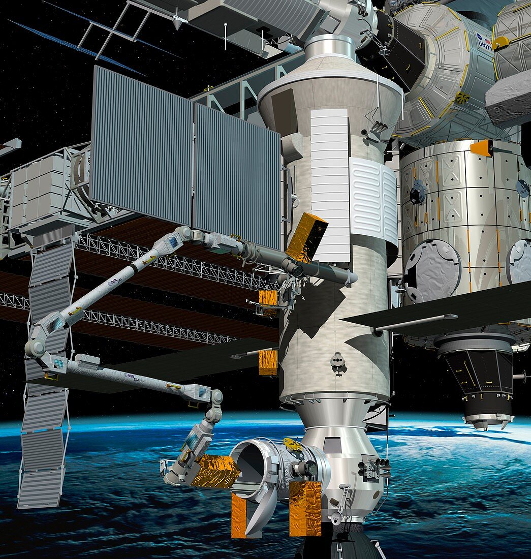 ERA robotic arm of the ISS,artwork
