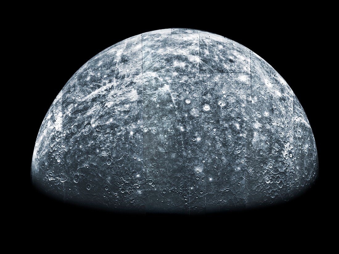 Mercury,Mariner 10 spacecraft image