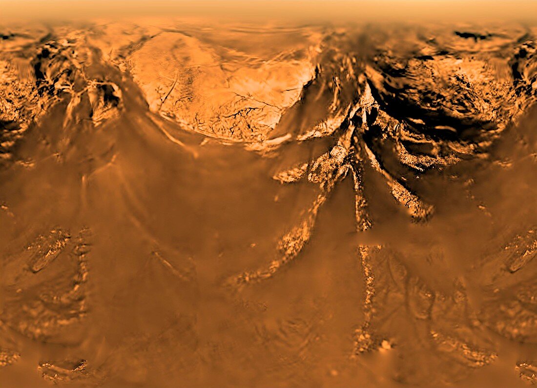 Surface of Titan,Huygens image