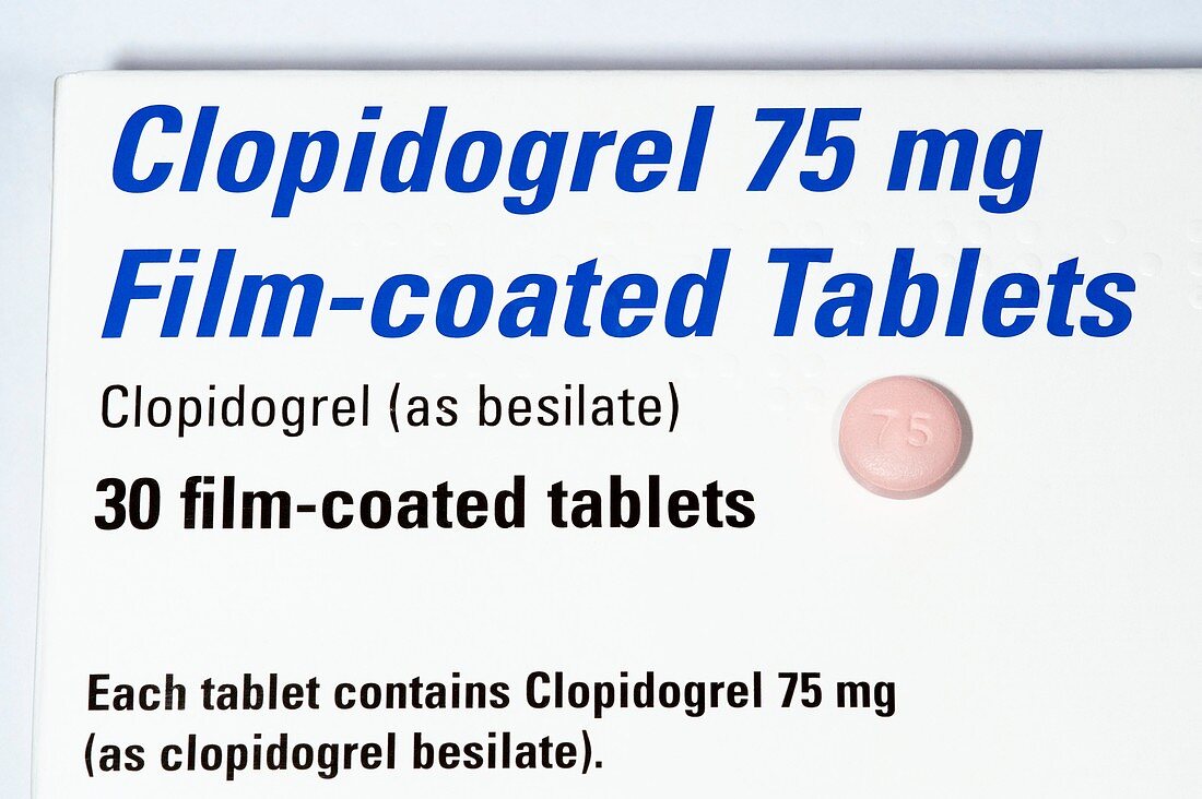 Clopidogrel (anti-clotting) drug