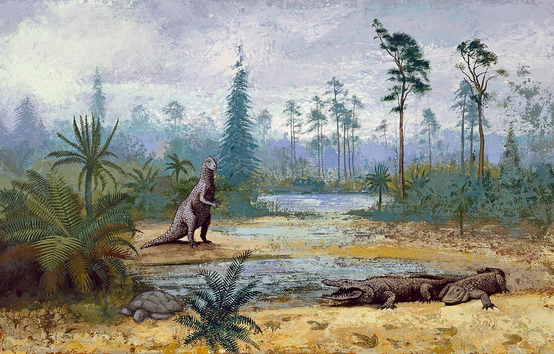 Early Cretaceous landscape