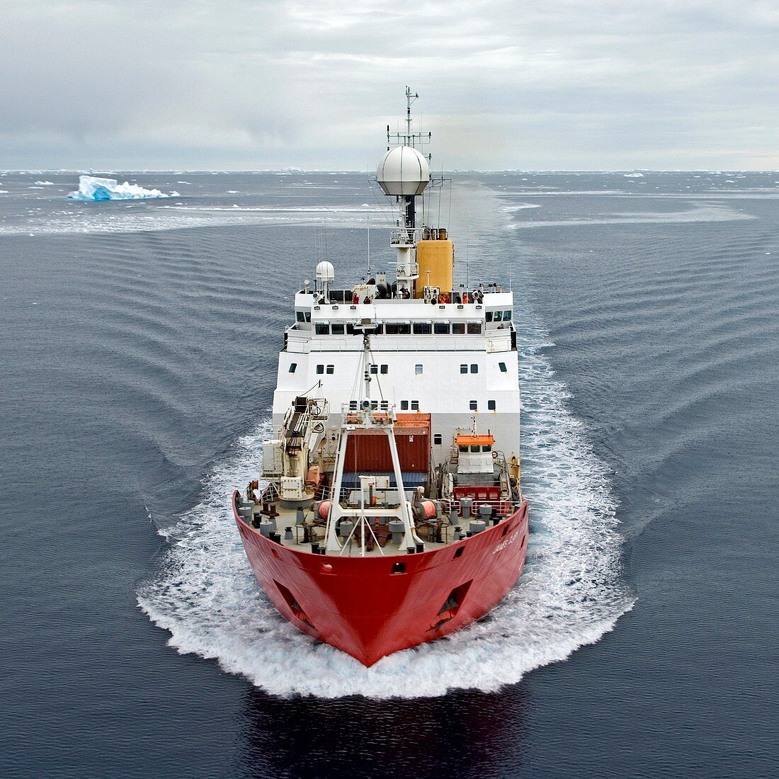 Antarctic research ship