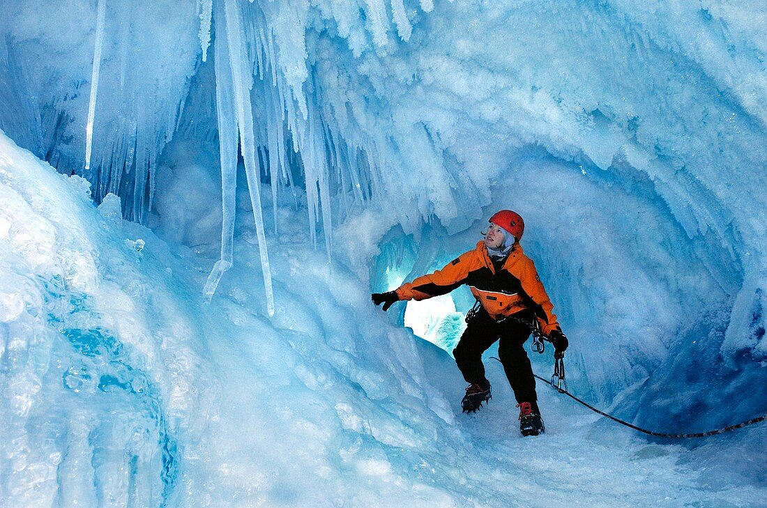 Ice cave,Antarctica
