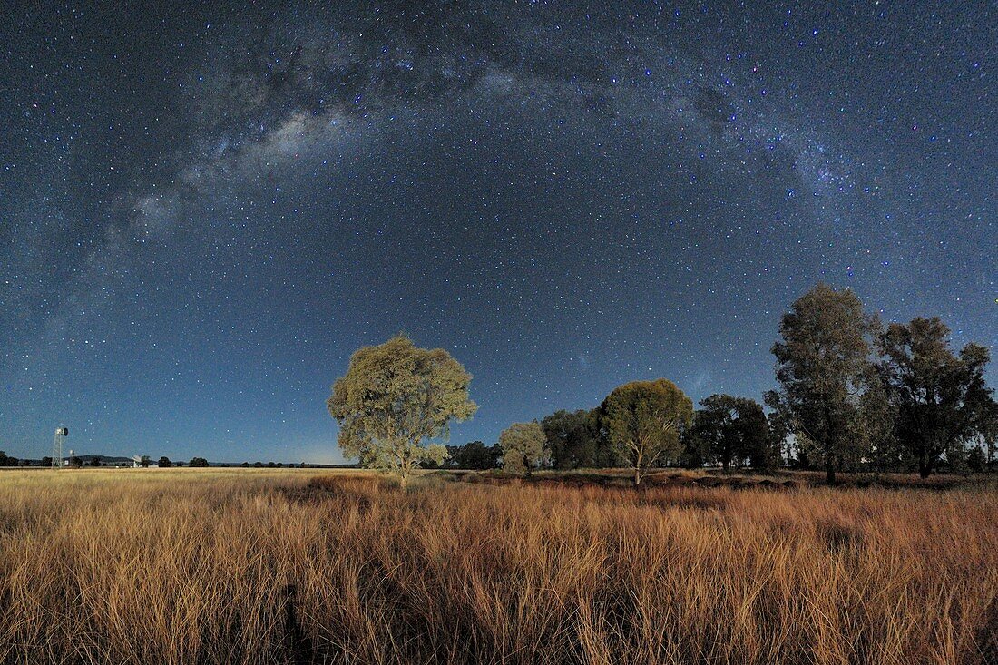 Milky Way over Parkes Observatory