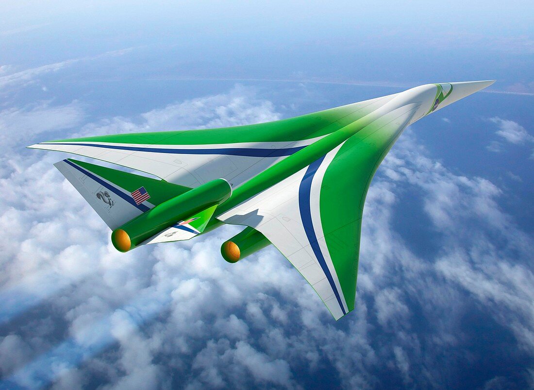 Supersonic aircraft,artwork