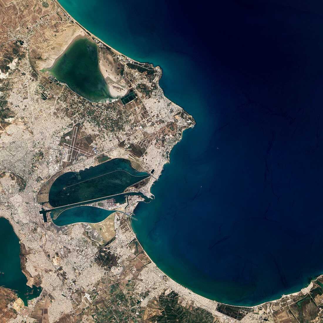 Carthage,Tunisia,satellite image