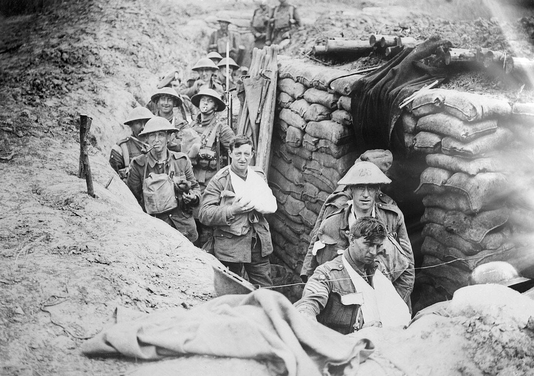 First World War British trenches
