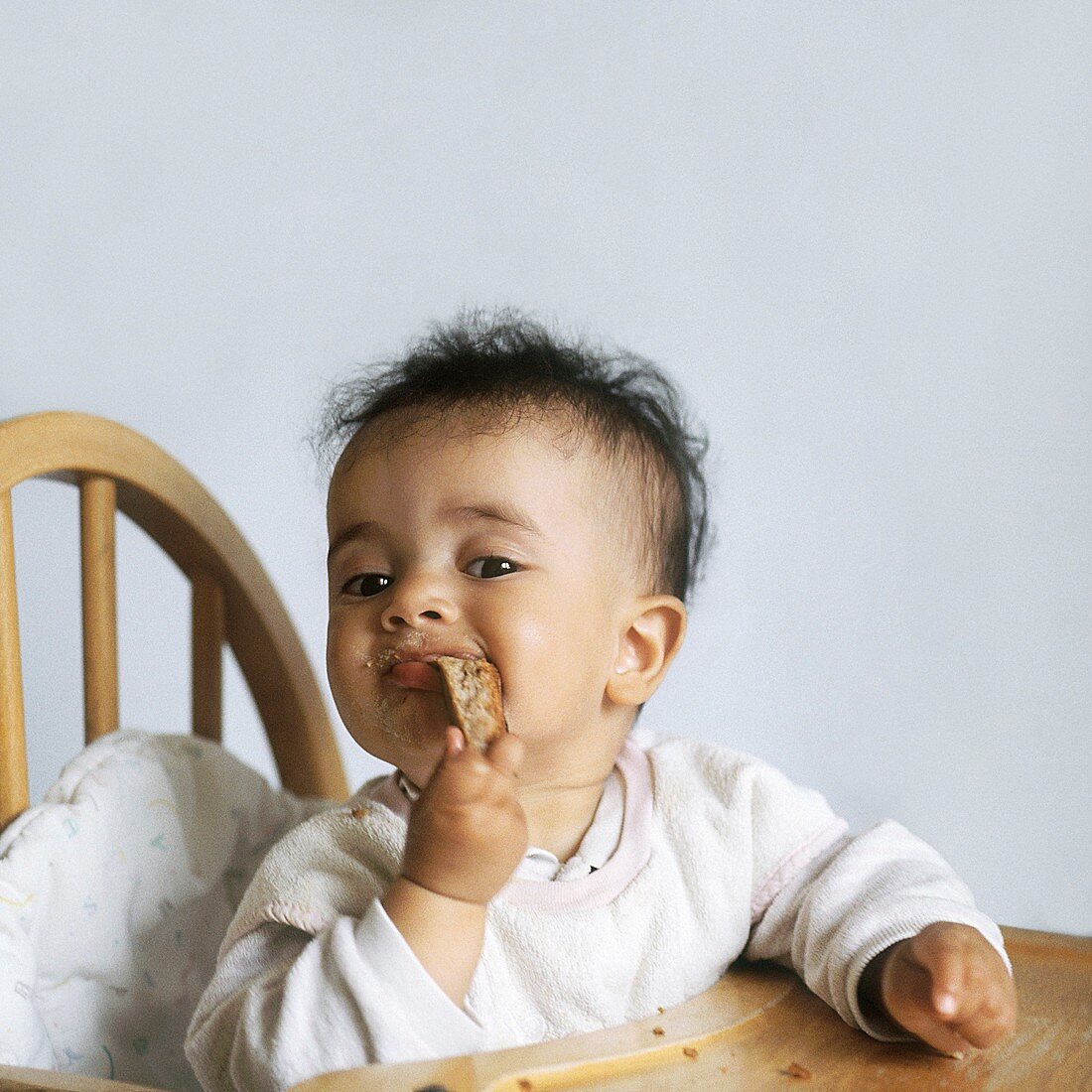Six month old eating