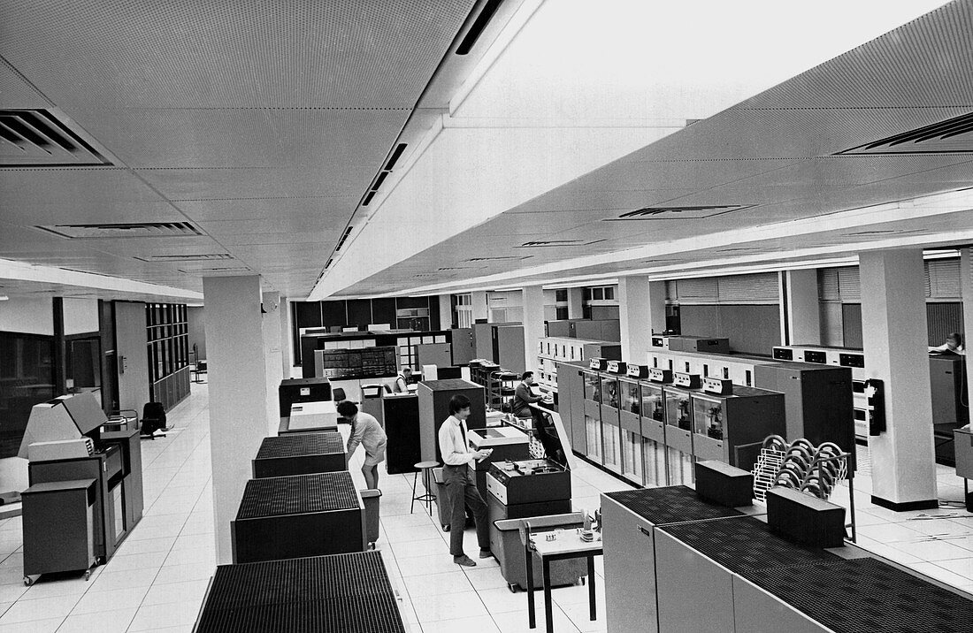 Met Office IBM computers,1972