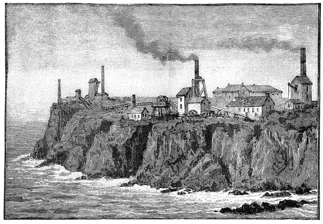Cornish tin mines,19th century