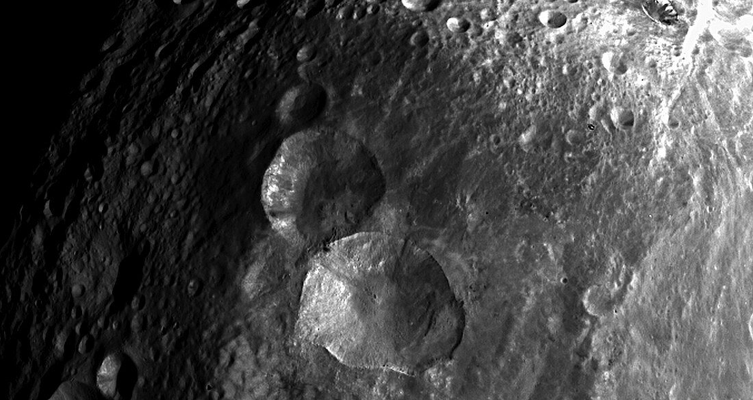 Vesta asteroid,satellite image