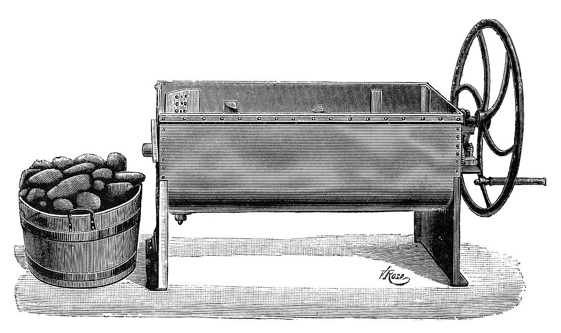Root vegetable washer,19th century