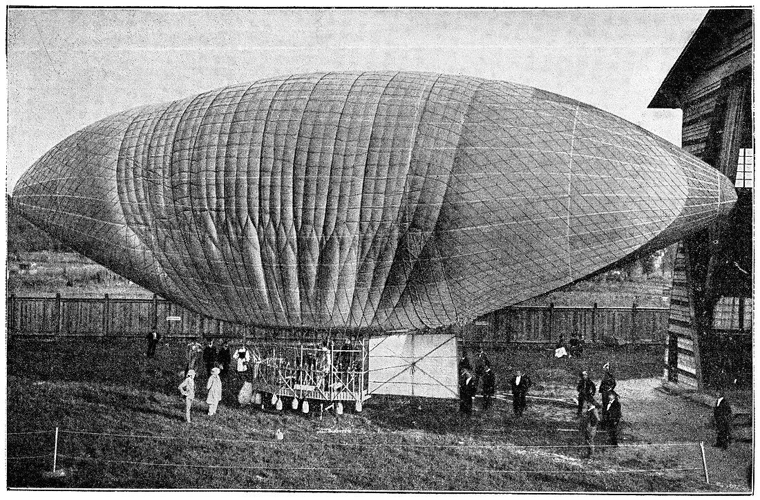 Woelfert's airship,19th century