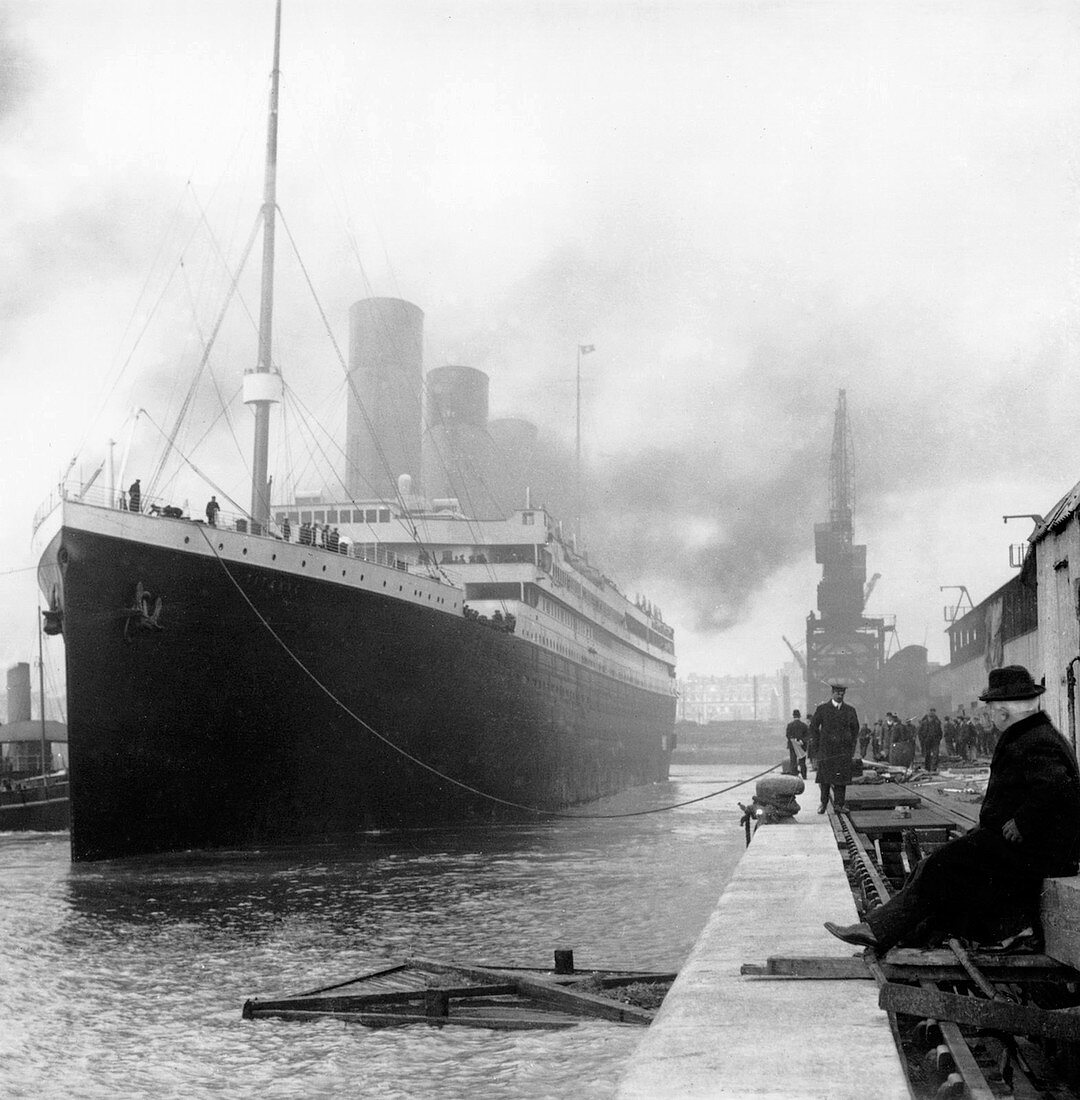 RMS Titanic leaving Southampton