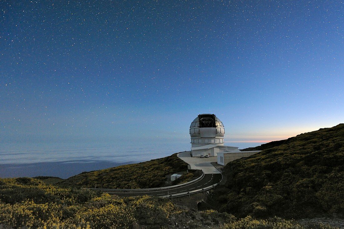 GranTeCan telescope at dawn