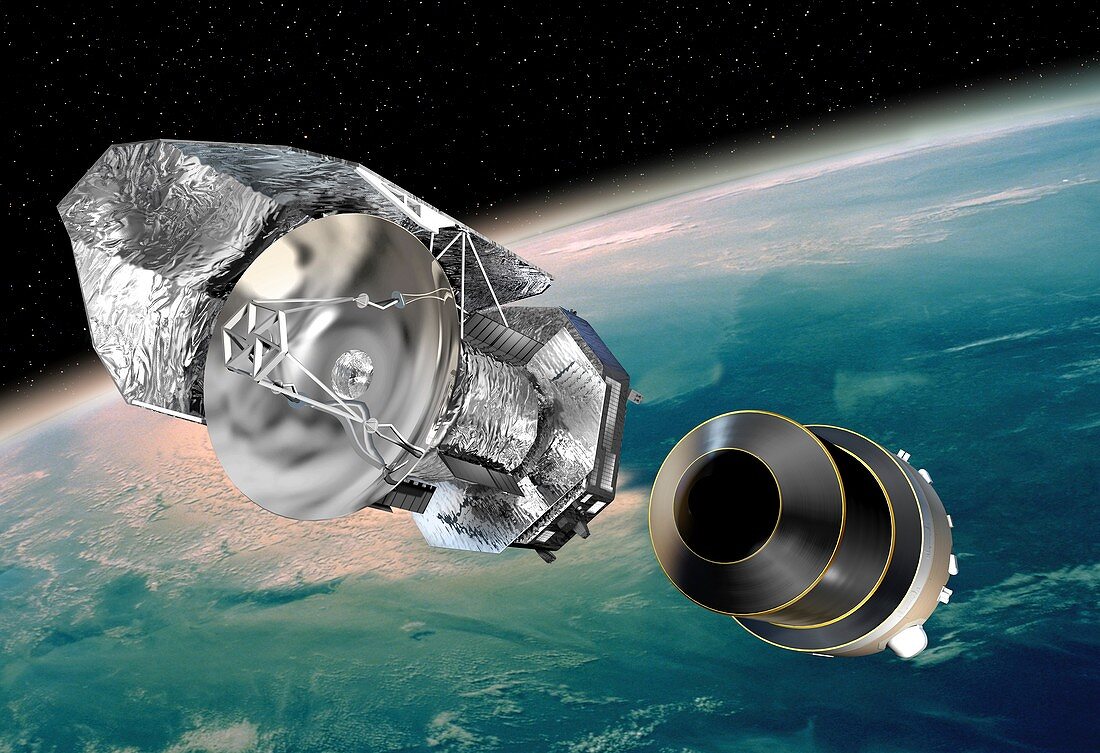 Herschel orbital separation,artwork
