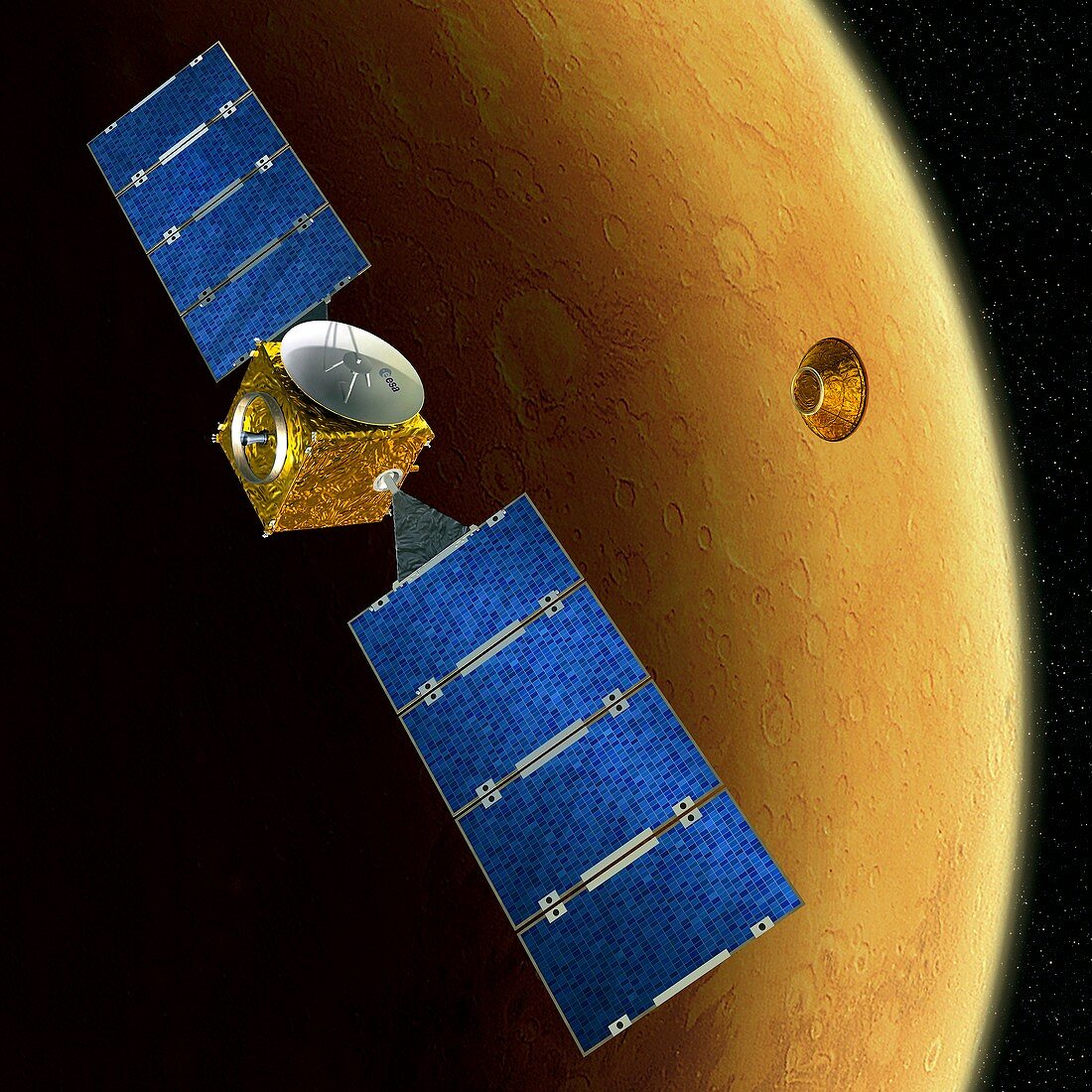 Mars Express and Beagle 2,artwork