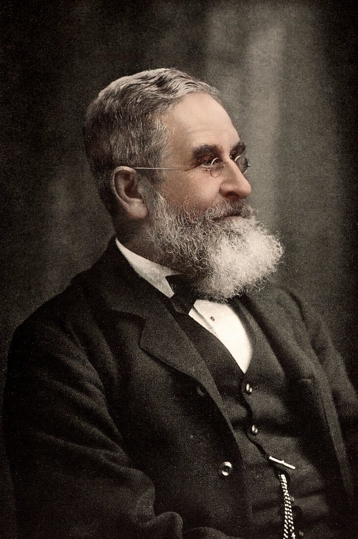 Sir John Evans circa 1895,tinted