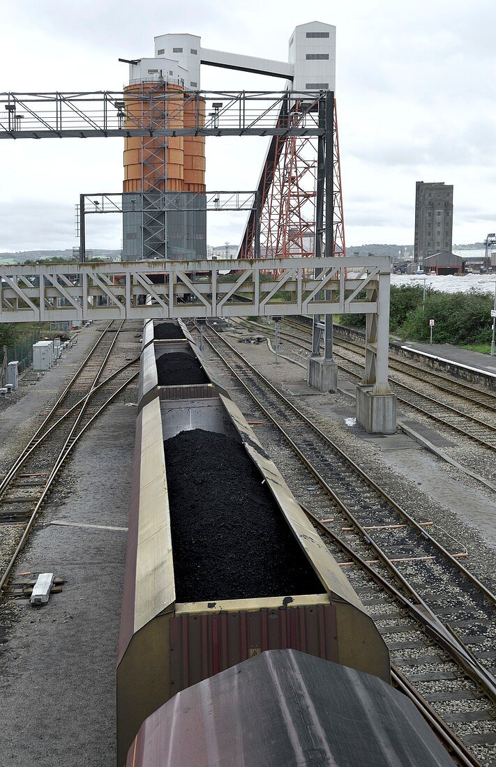 Coal train being loaded