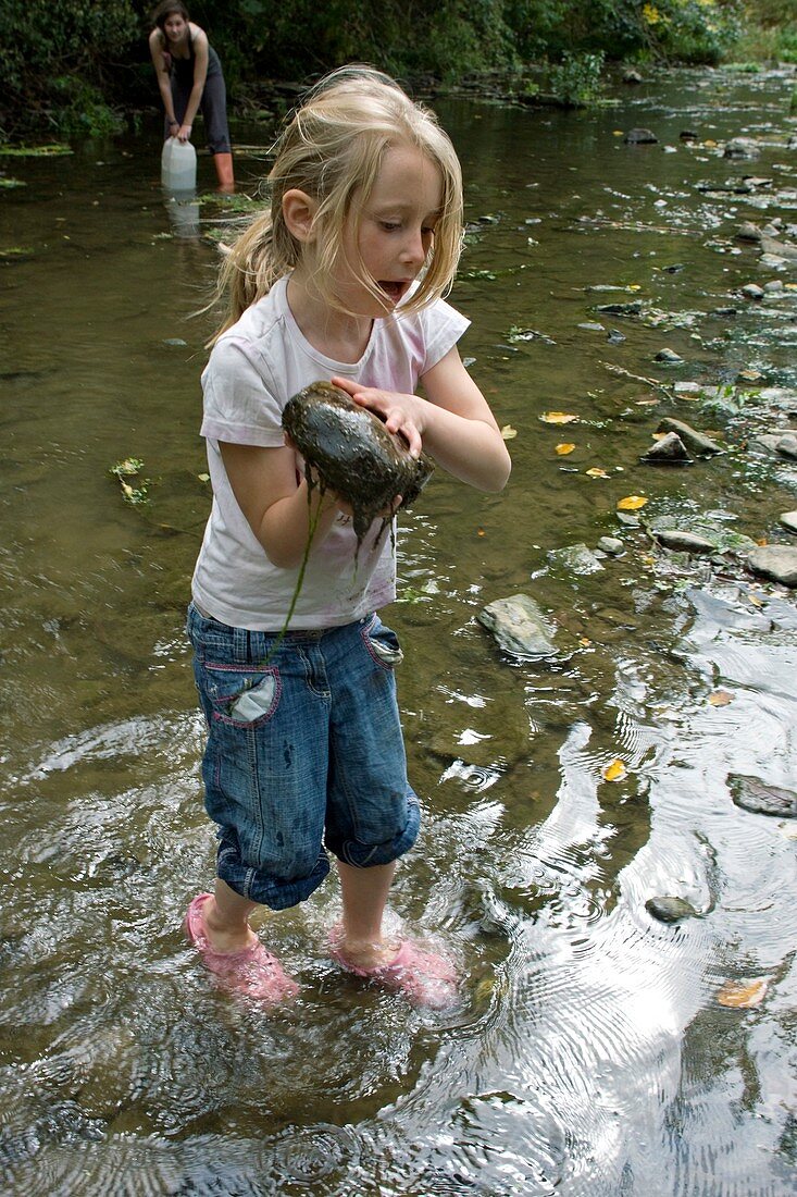 Girl on a nature trail