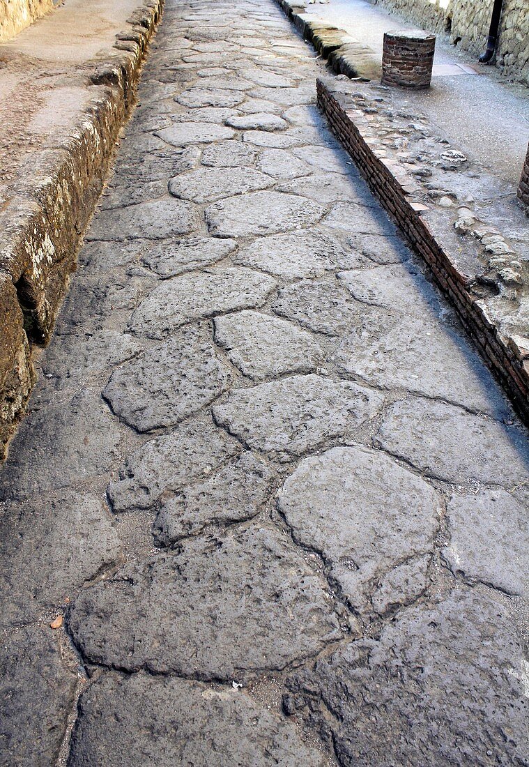 Roman street,Herculaneum