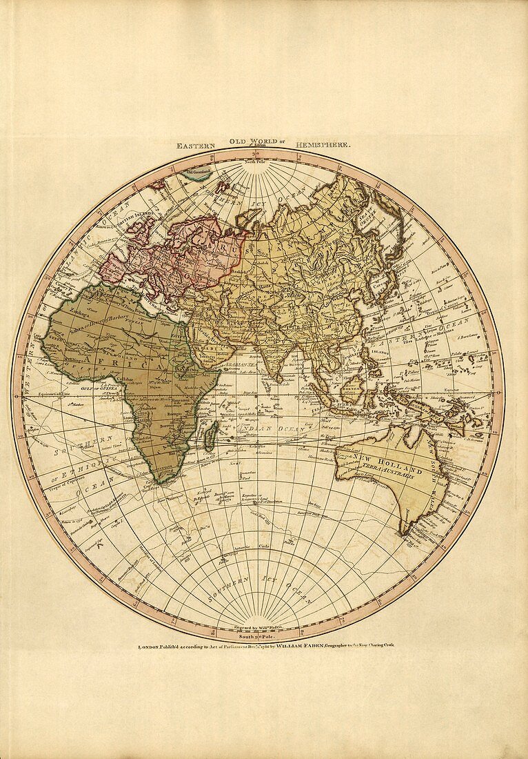 Eastern hemisphere,1786