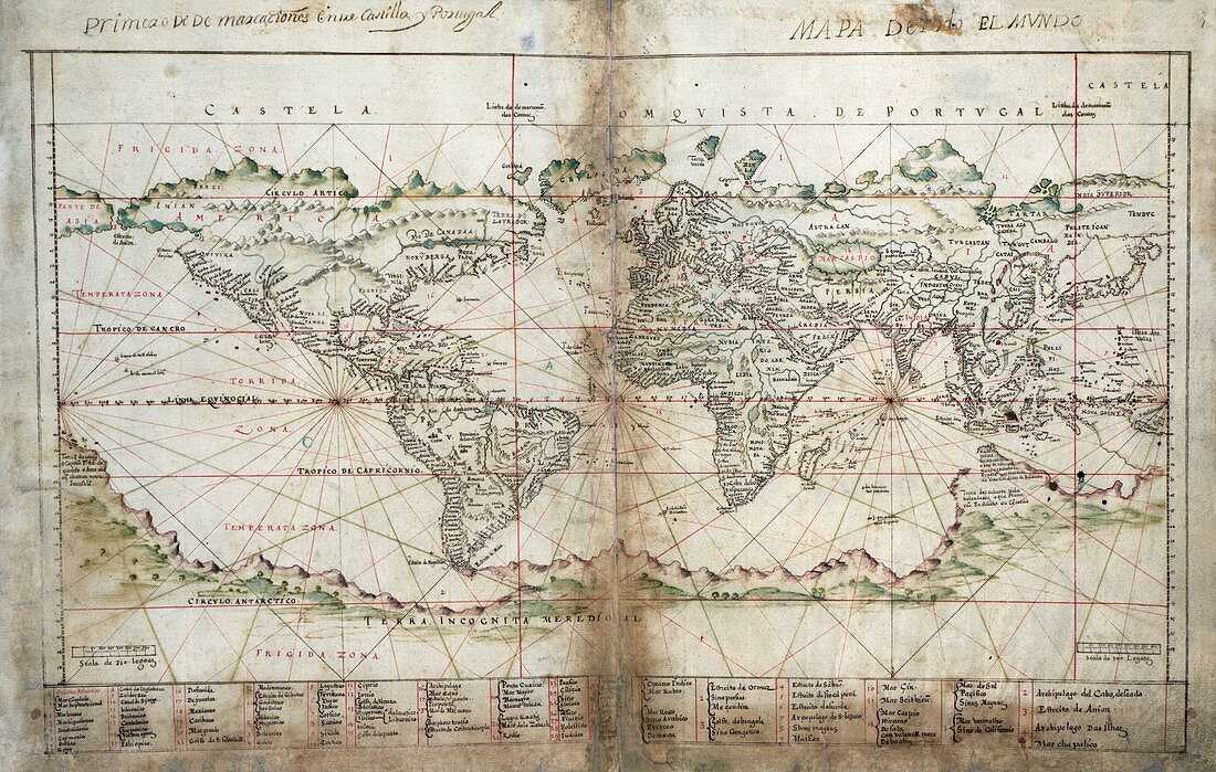 Albernaz's world map,1630