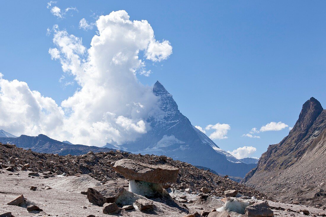 Gorner glacier and Matterhorn