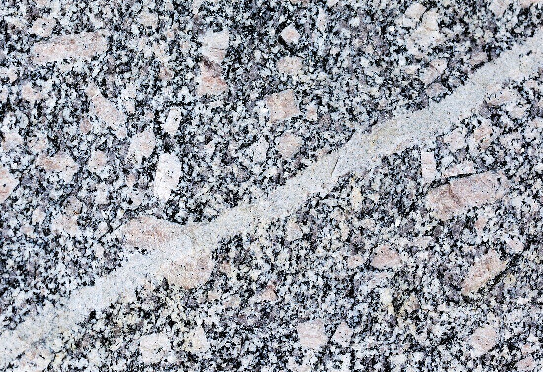 Quartz vein in granite