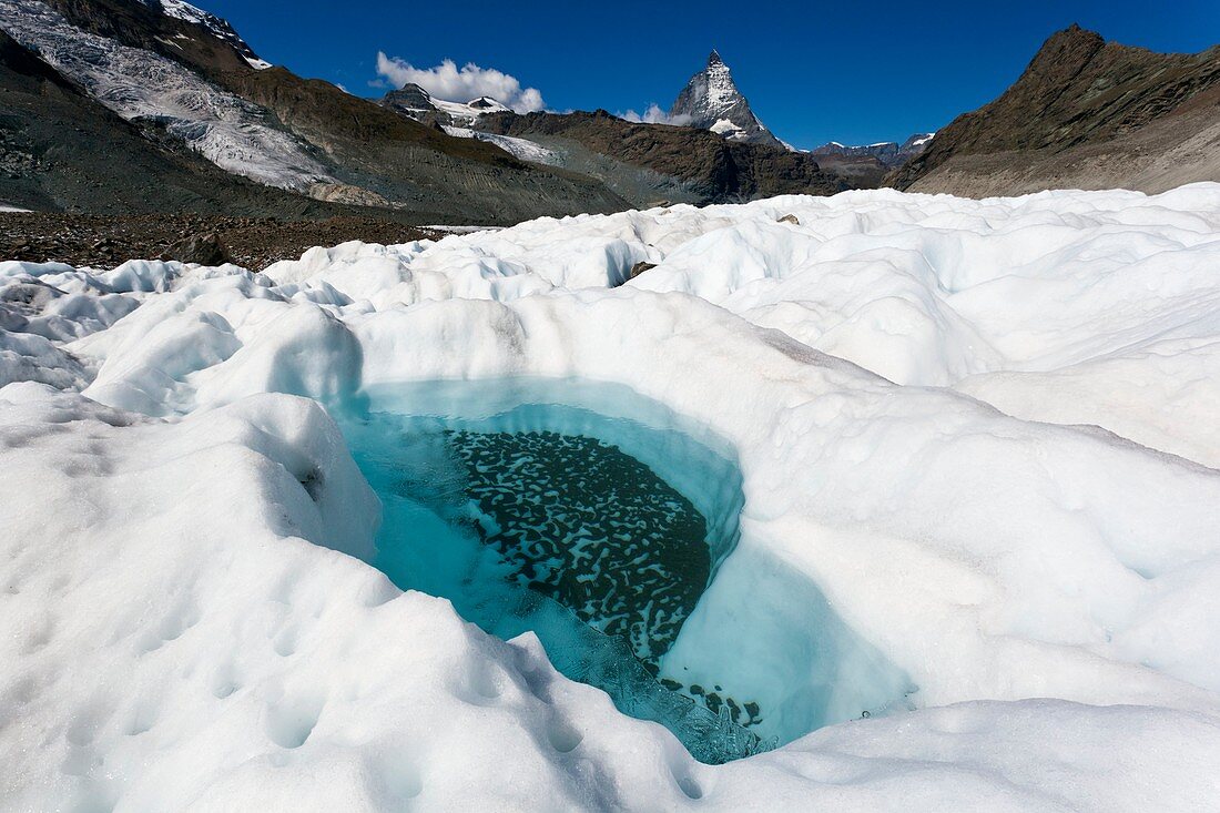 Gorner glacier and Matterhorn