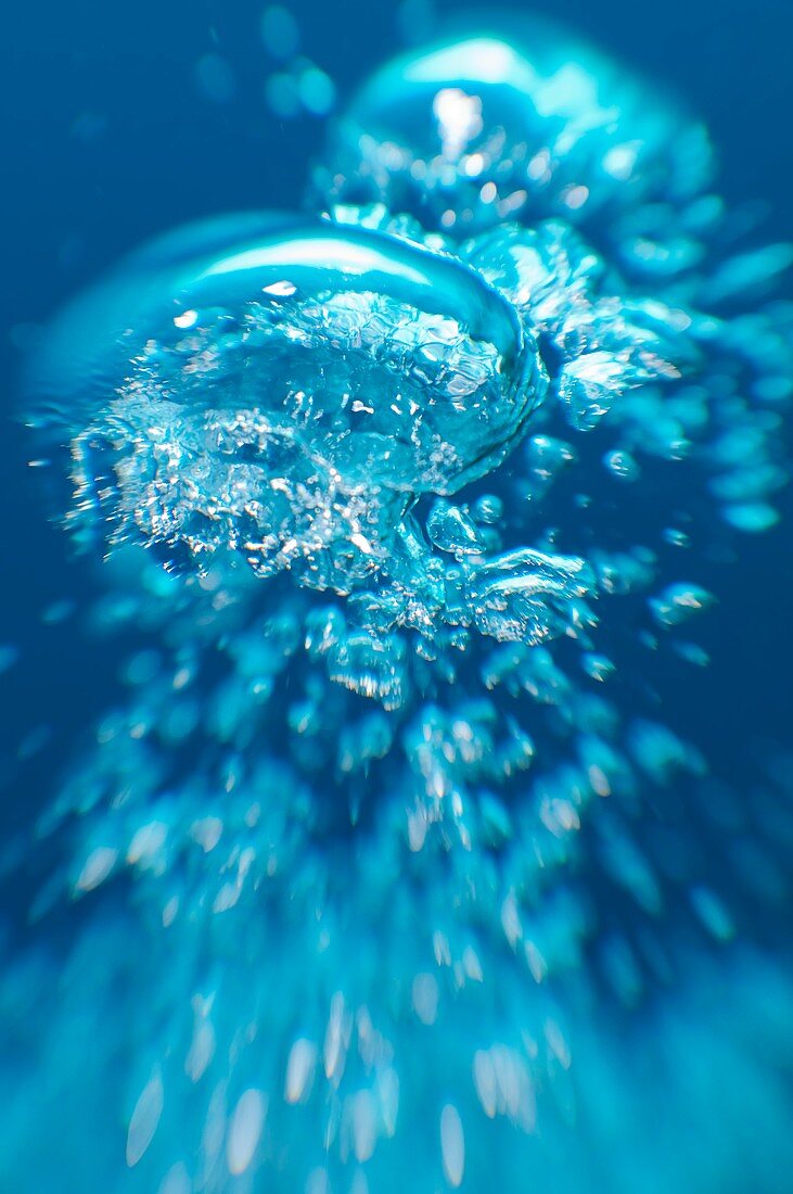 SCUBA diver bubbles