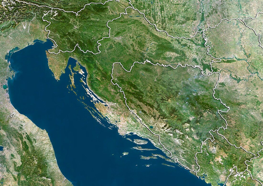 Croatia,satellite image