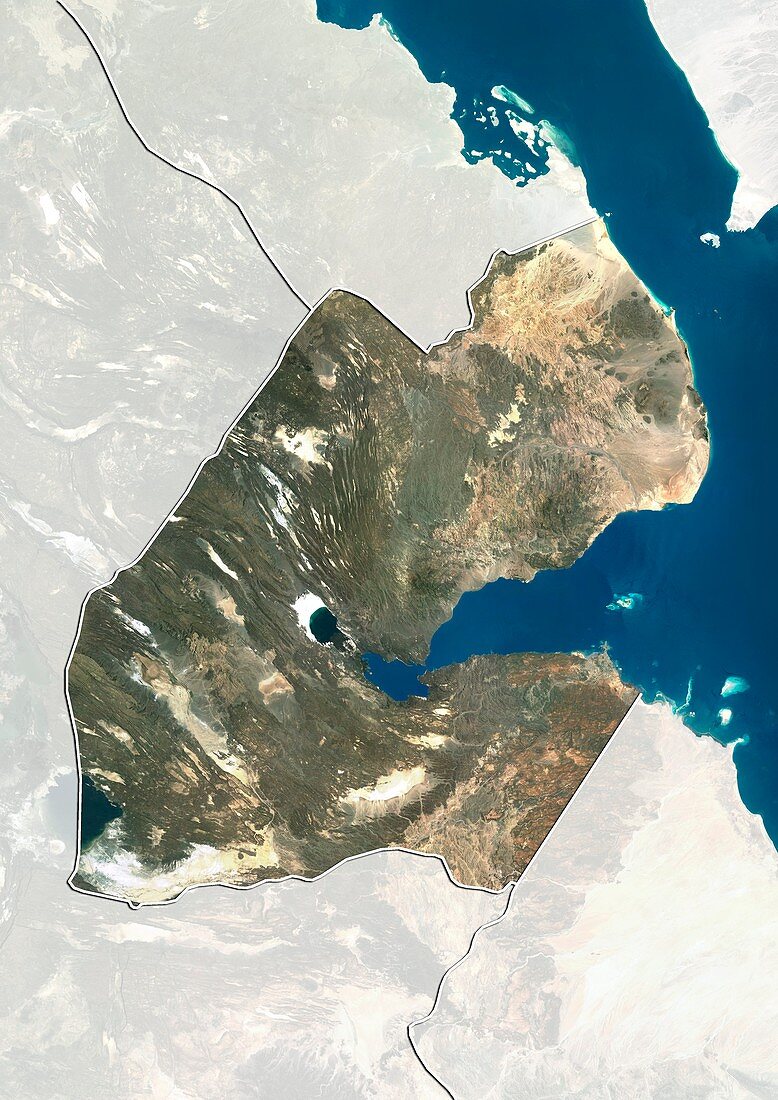 Djibouti,satellite image