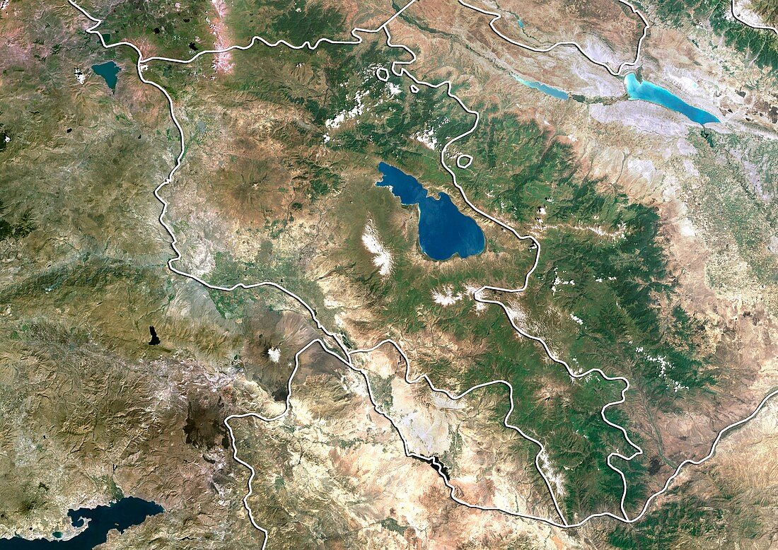Armenia,satellite image