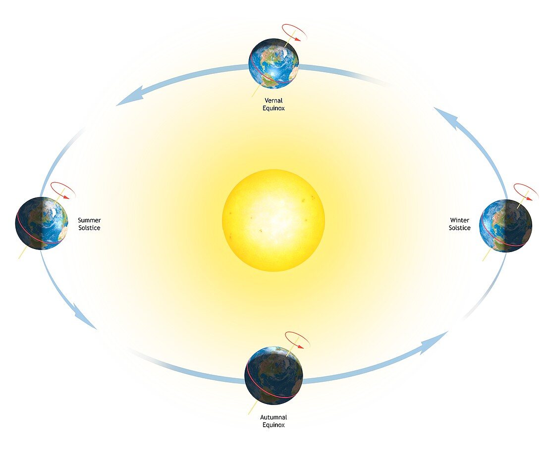 Diagram of the Earth's seasons