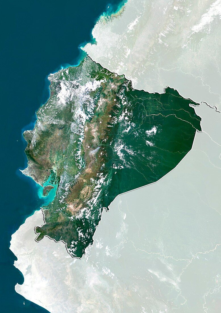 Ecuador,satellite image