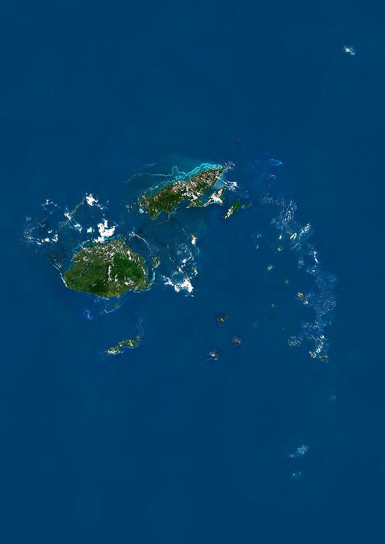 Fiji,satellite image