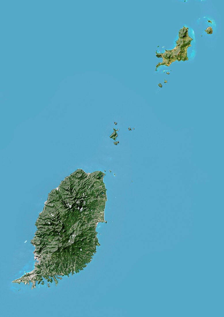 Grenada,satellite image
