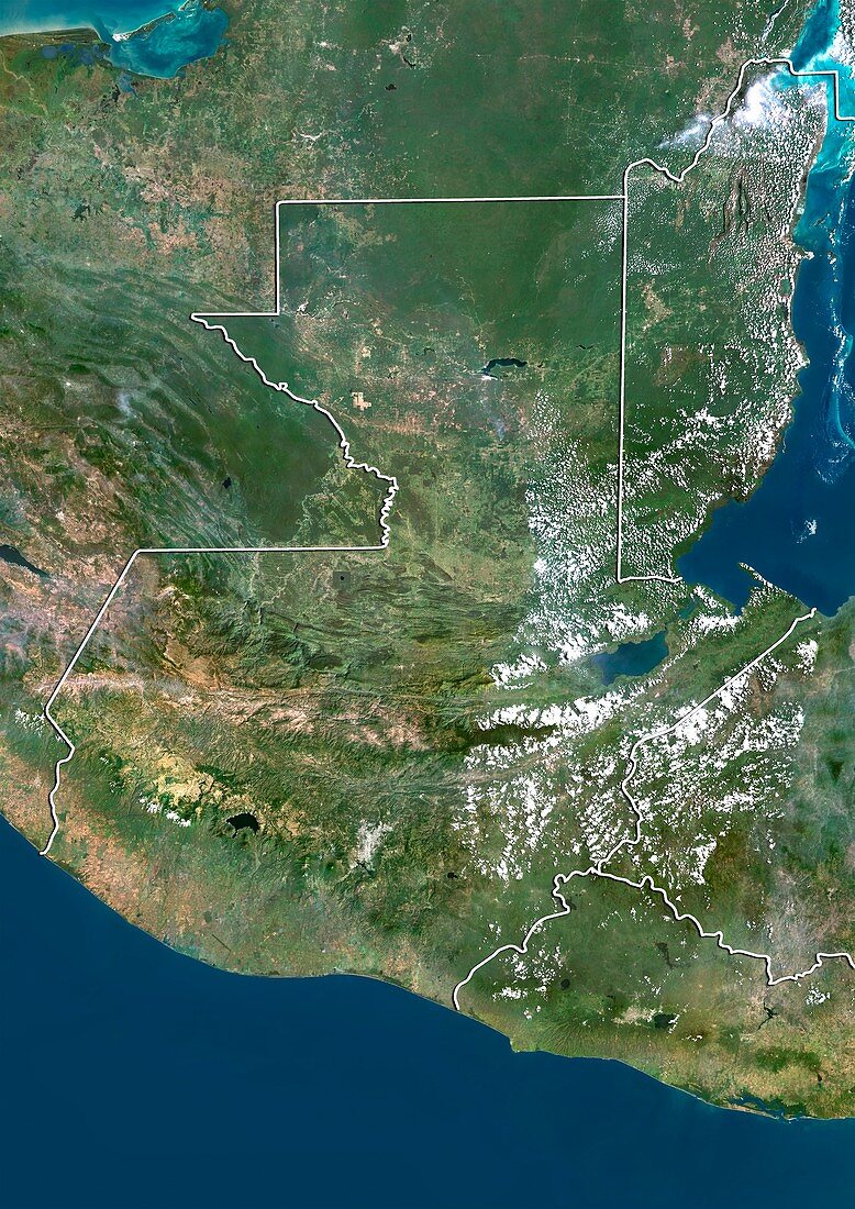 Guatemala,satellite image