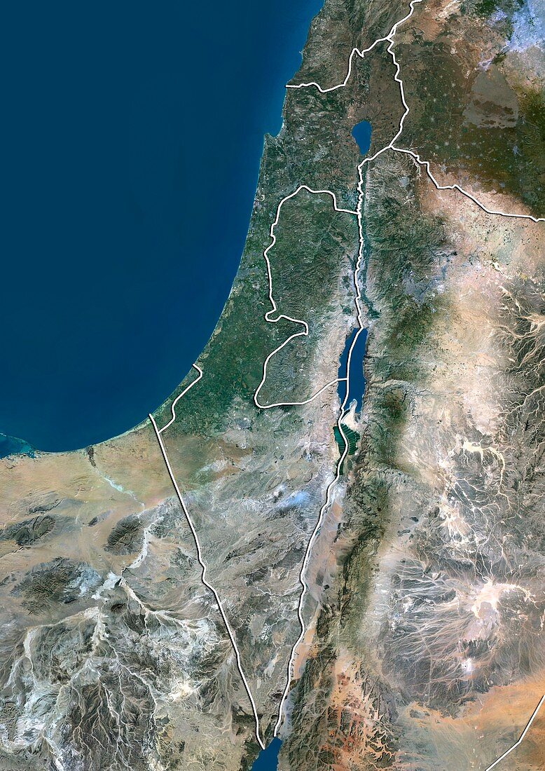 Israel,satellite image
