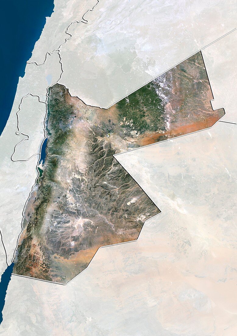 Jordan,satellite image