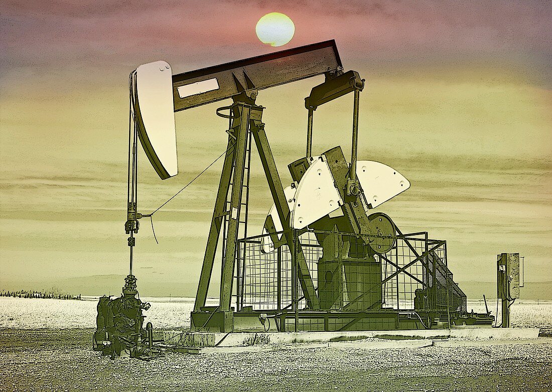 Oil environmentalism,conceptual image