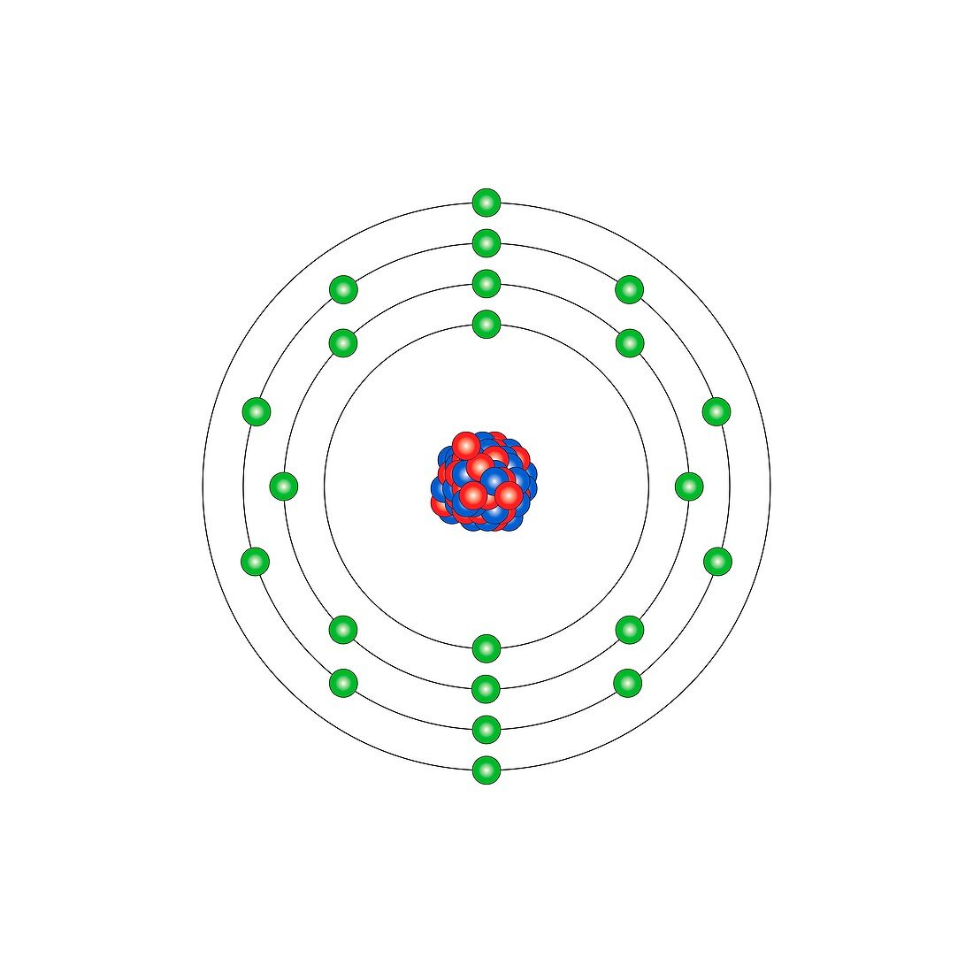 Titanium,atomic structure