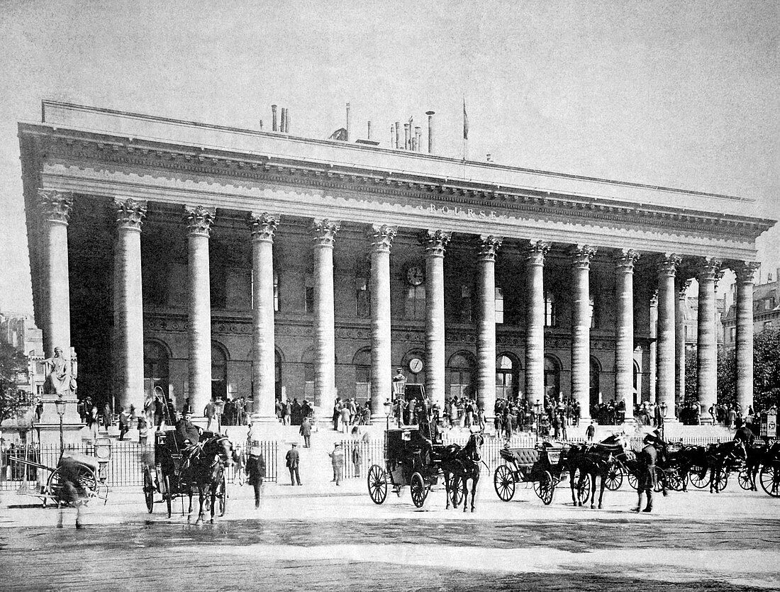 Paris Stock Exchange,1880s