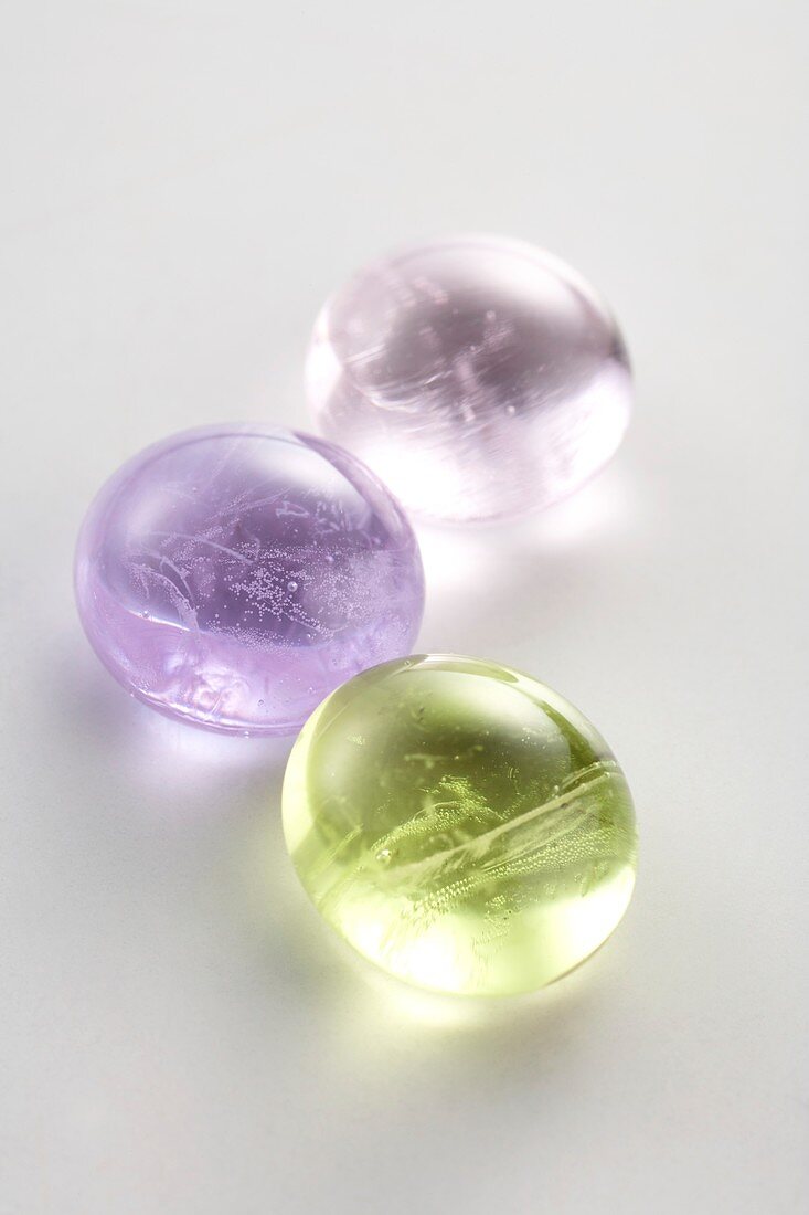 Rare earth glass beads