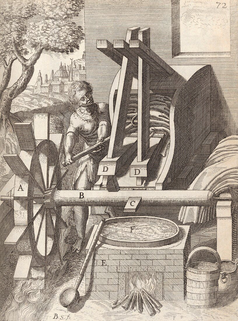 Fulling mill,17th century