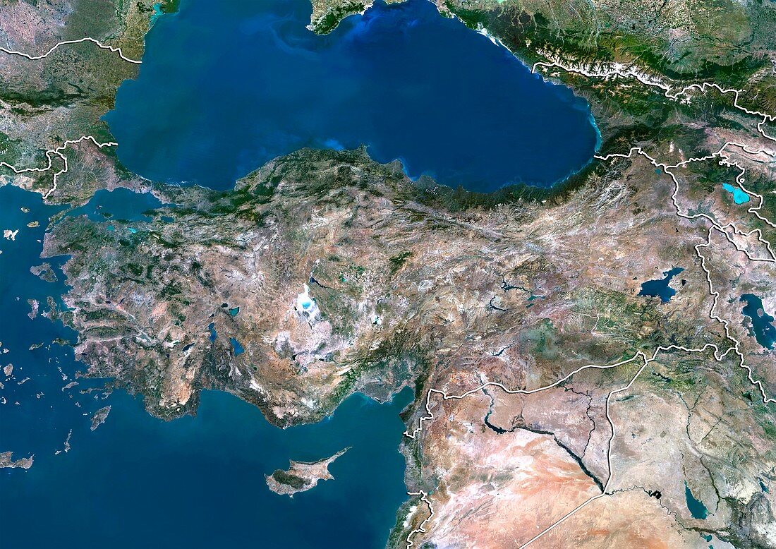 Turkey,satellite image