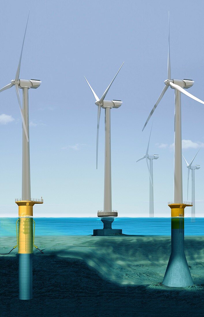 Offshore wind farm,artwork