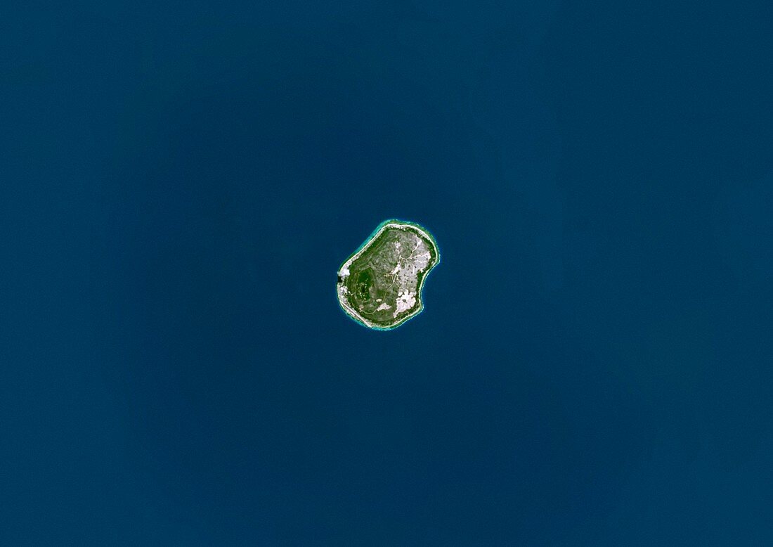Nauru,satellite image