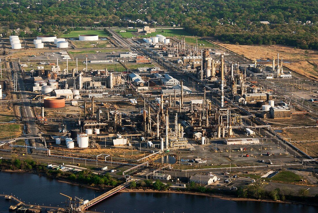 Oil refinery outside Philadelphia